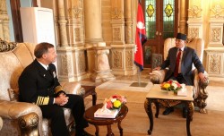 प्रधानमन्त्रीसँग अमेरिकी नौसेनाध्यक्षको शिष्टाचार भेट, के भयो कुराकानी?